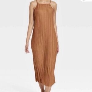 Pleated Midi Dress